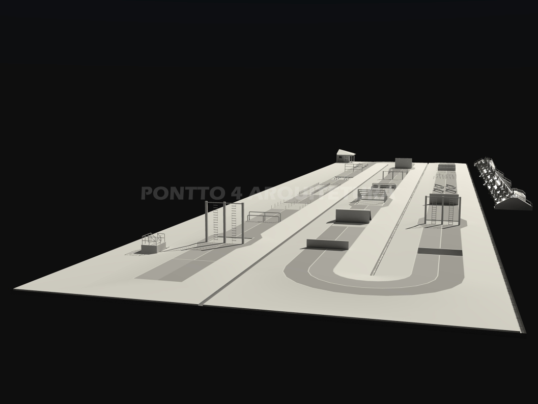 pista obstáculos pentátlo militar
